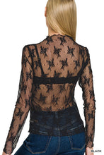 Load image into Gallery viewer, Black Lace Layering Top

