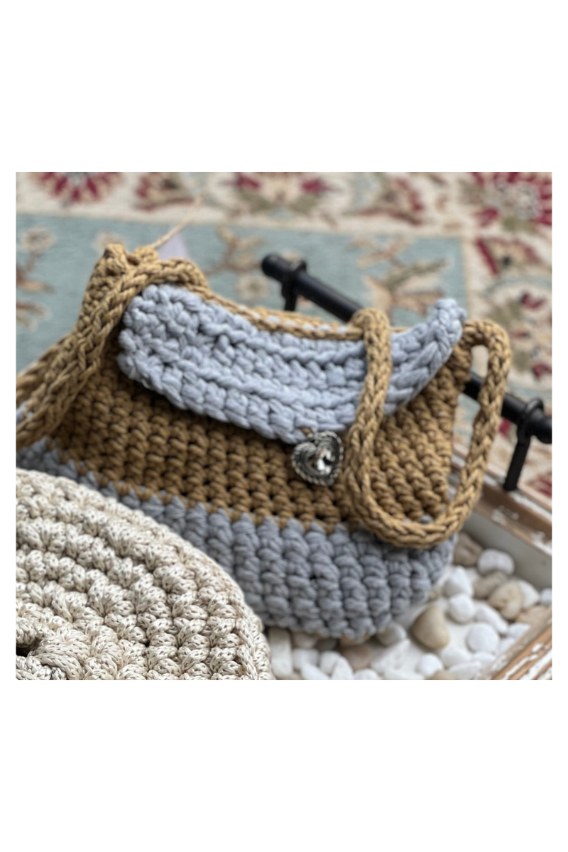 Annette Mustard Heart Bag