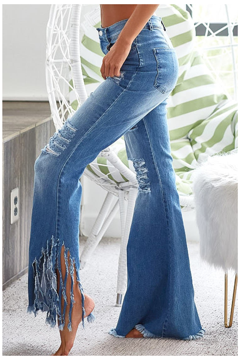 Bella Fringed Out Flares