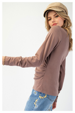 Load image into Gallery viewer, Dusty Mauve Mock Neck
