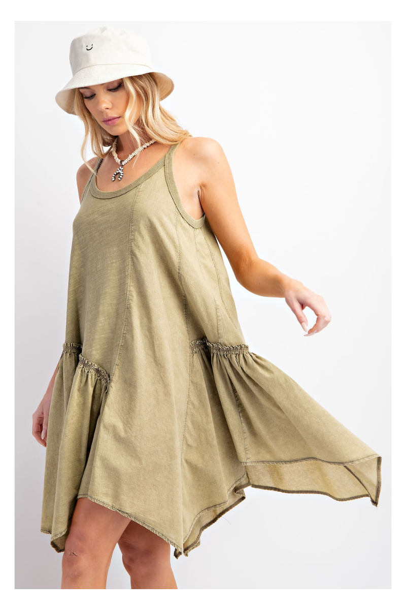 Faded Olive Charmed Dress