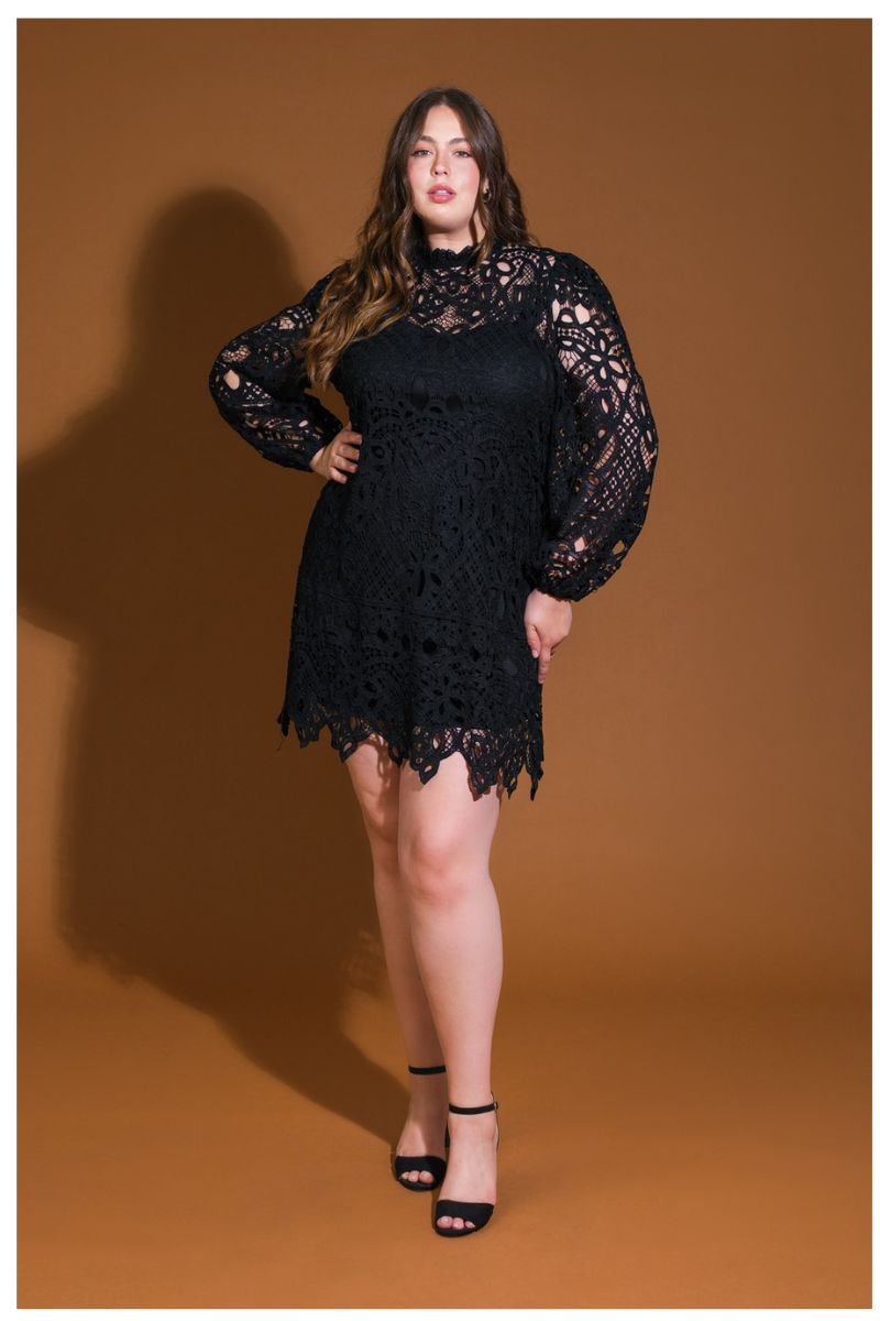 Lace Dreams Curvy Cocktail Dress