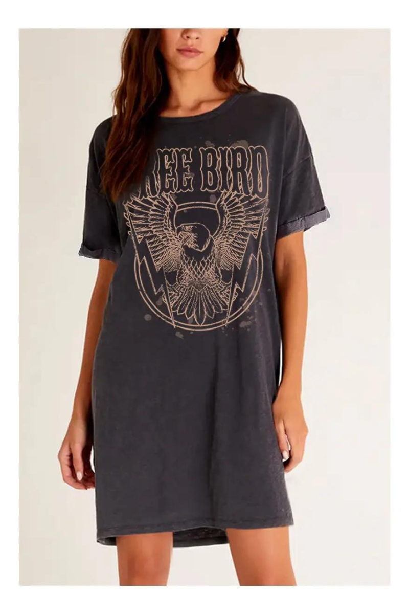 Free as a Freebird Curvy Tee Dress