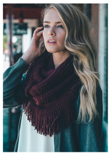 Load image into Gallery viewer, Fringed Infinity Scarf
