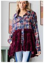 Load image into Gallery viewer, Velvet Ruffles Top
