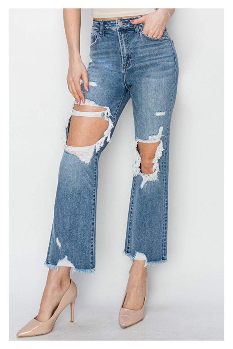 Whimsy Curvy Destroyed Jeans