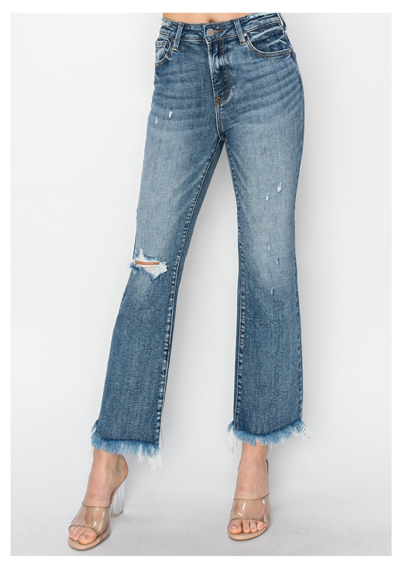 Risen Steffie Crop Bootcut Jeans