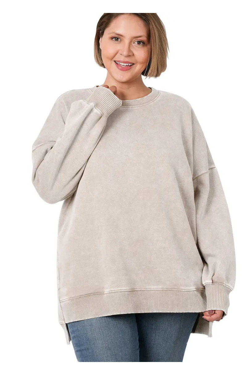 Vanilla Mocha Curvy Sweatshirt