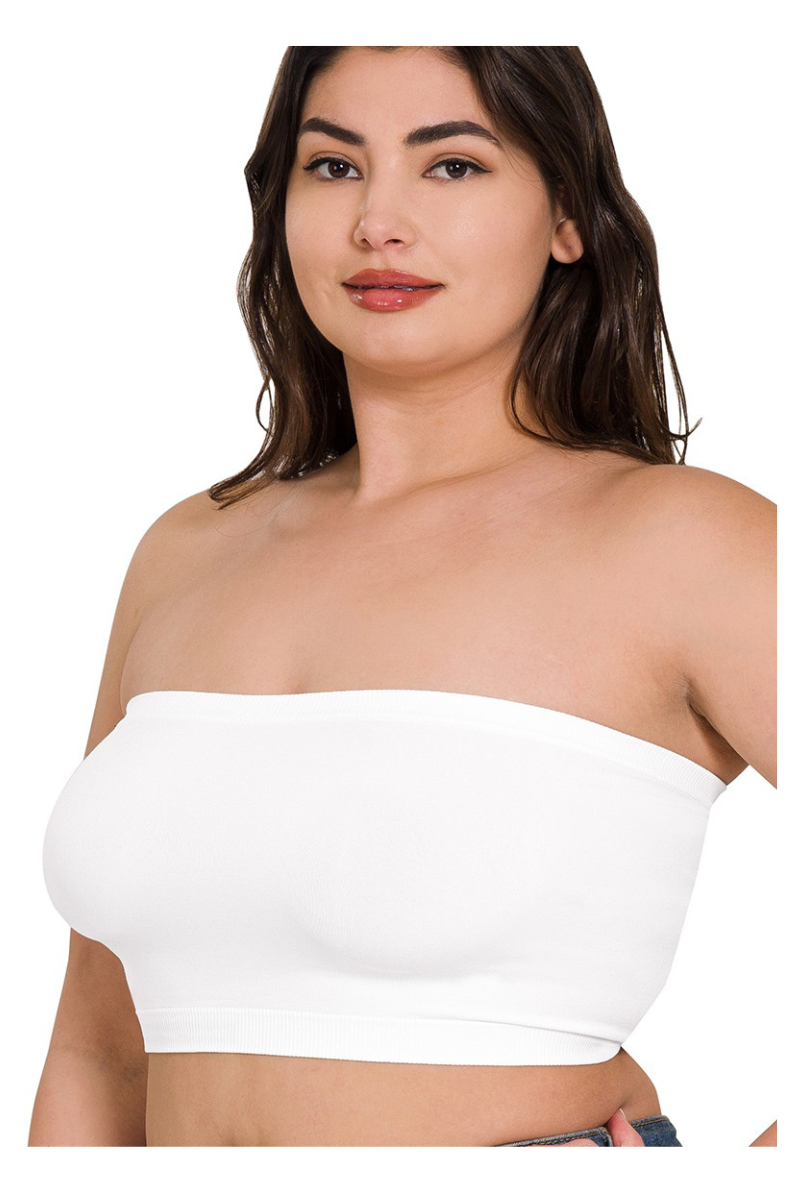 Curvy Bandeau in White