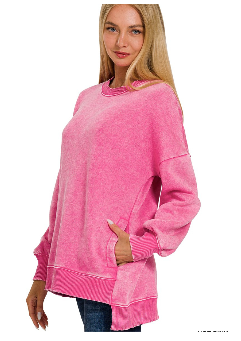 Bright Pink Vintage Sweatshirt